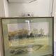 Watercolor Landscape Golf Course signed