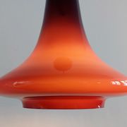 Purple glass pendant lamp by Hans Agne Jakobsson for Svera, Sweden 1960's