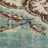 Tapis oriental vintage vert et crème 5x8 157x235 cm SK 24776
