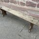 Rustic oak farm bench 1900s