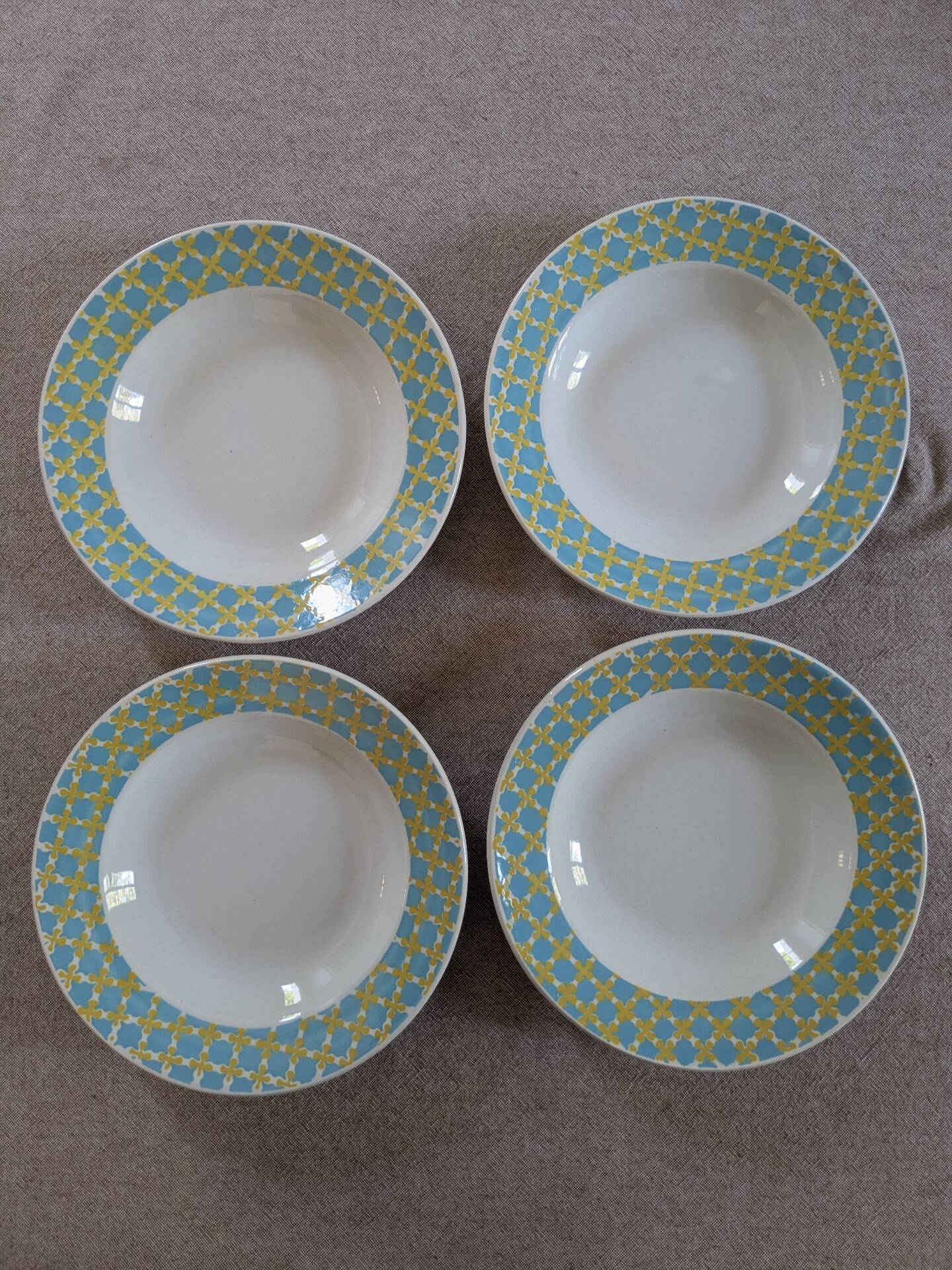 Assiettes creuses Digoin Sarreguemines 