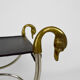 Neoclassical swan-headed curule circa 1960
