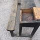Bureau d'écolier de 3,30 m en bois 7 places