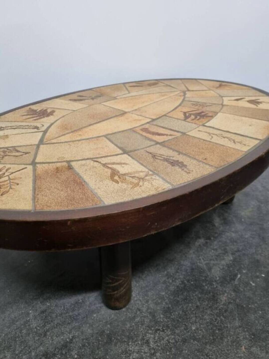 Vallauris ceramic coffee table