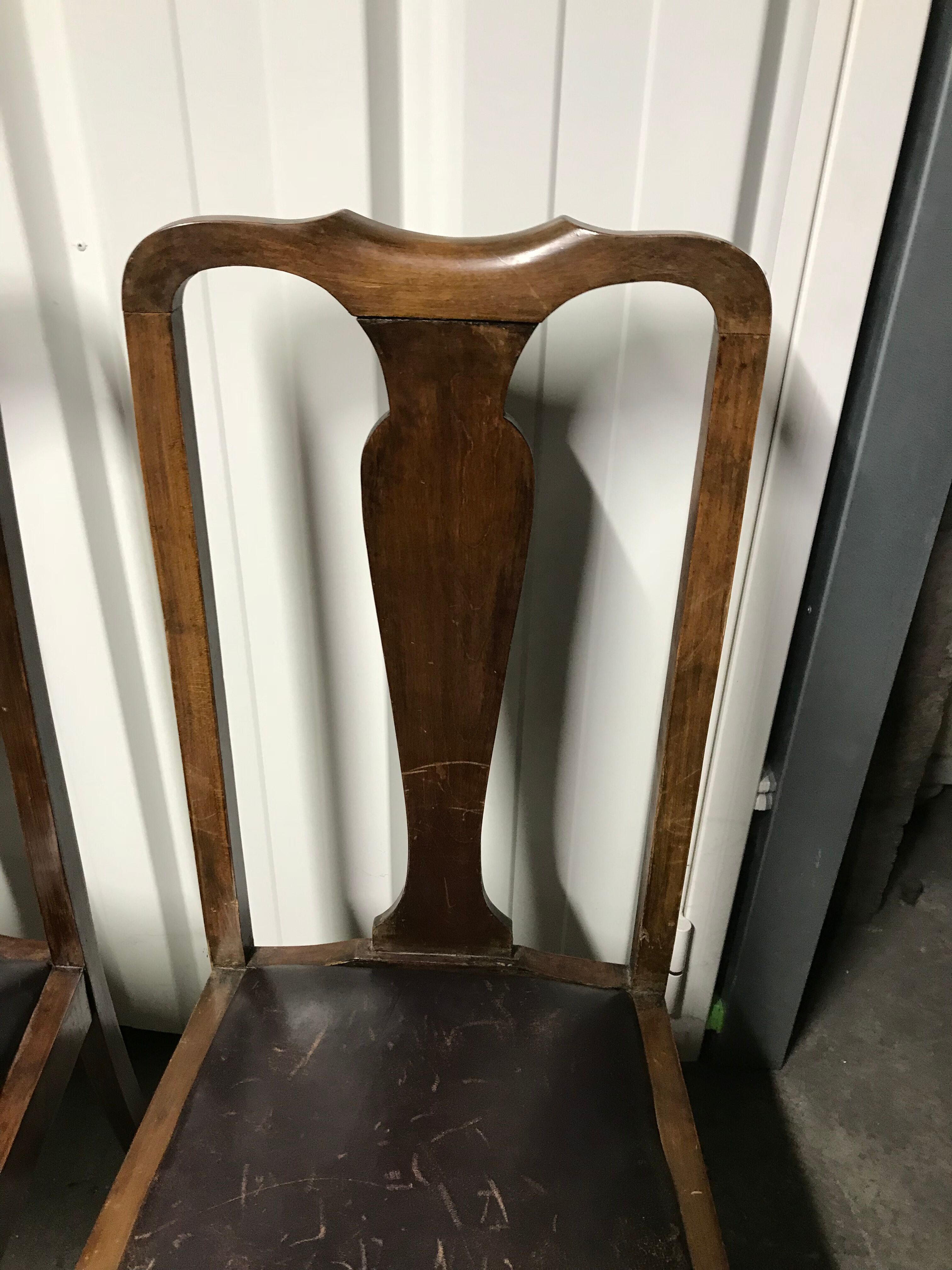 4 english chairs leather suite
