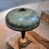 Vintage Art Deco Table Lamp – Copper, Brass & Bakelite – Mushroom Shade – 1920s