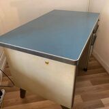 Strafor desk blue & gray 110 cm