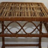 Vintage wicker side table