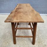 Farmhouse bench-table with a natural feel