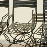 Wrought iron chairs and armchairs