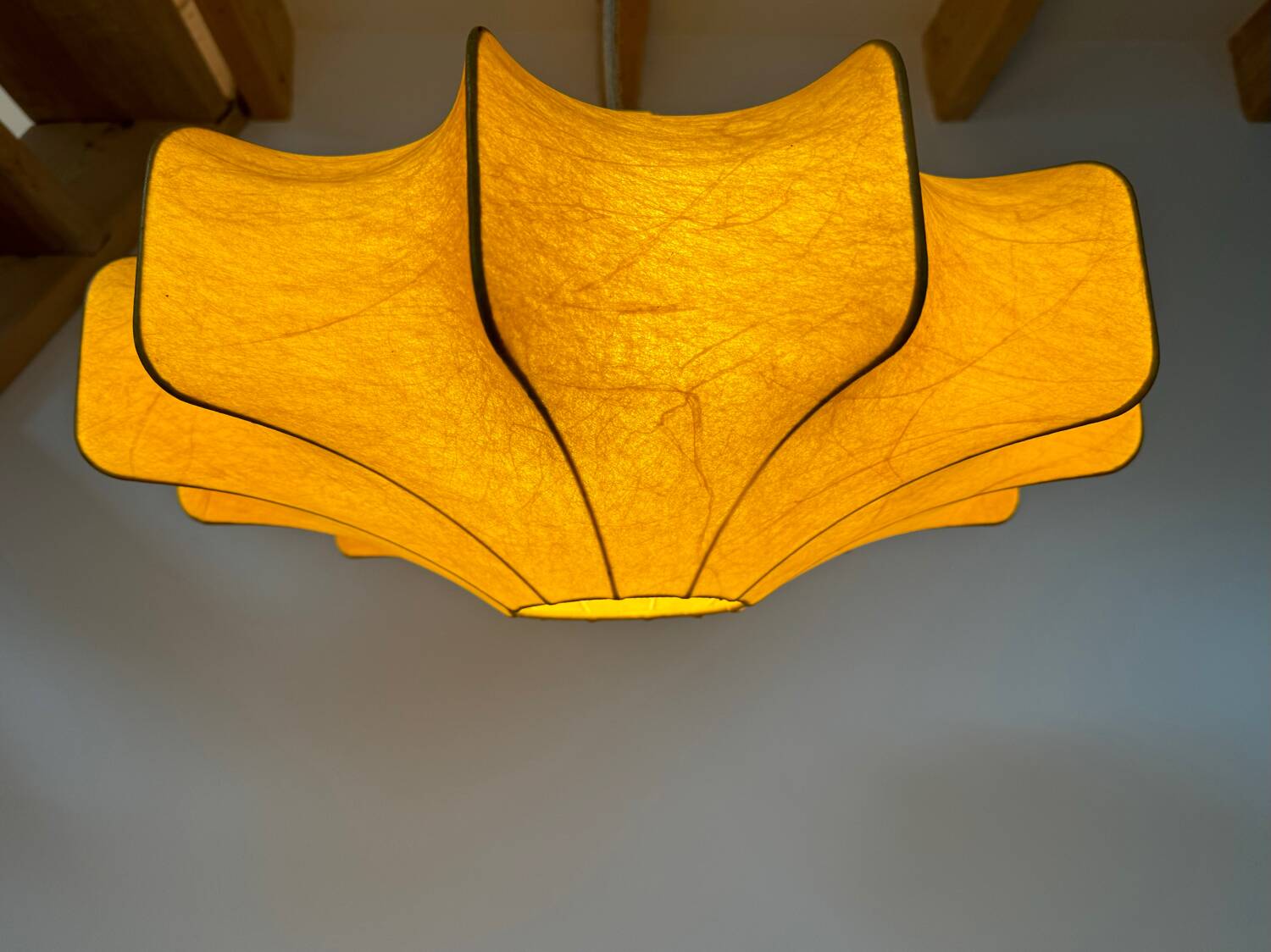 Large cocoon pendant light, 60s