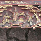 Ancienne tête de lit chinois en bois sculpté