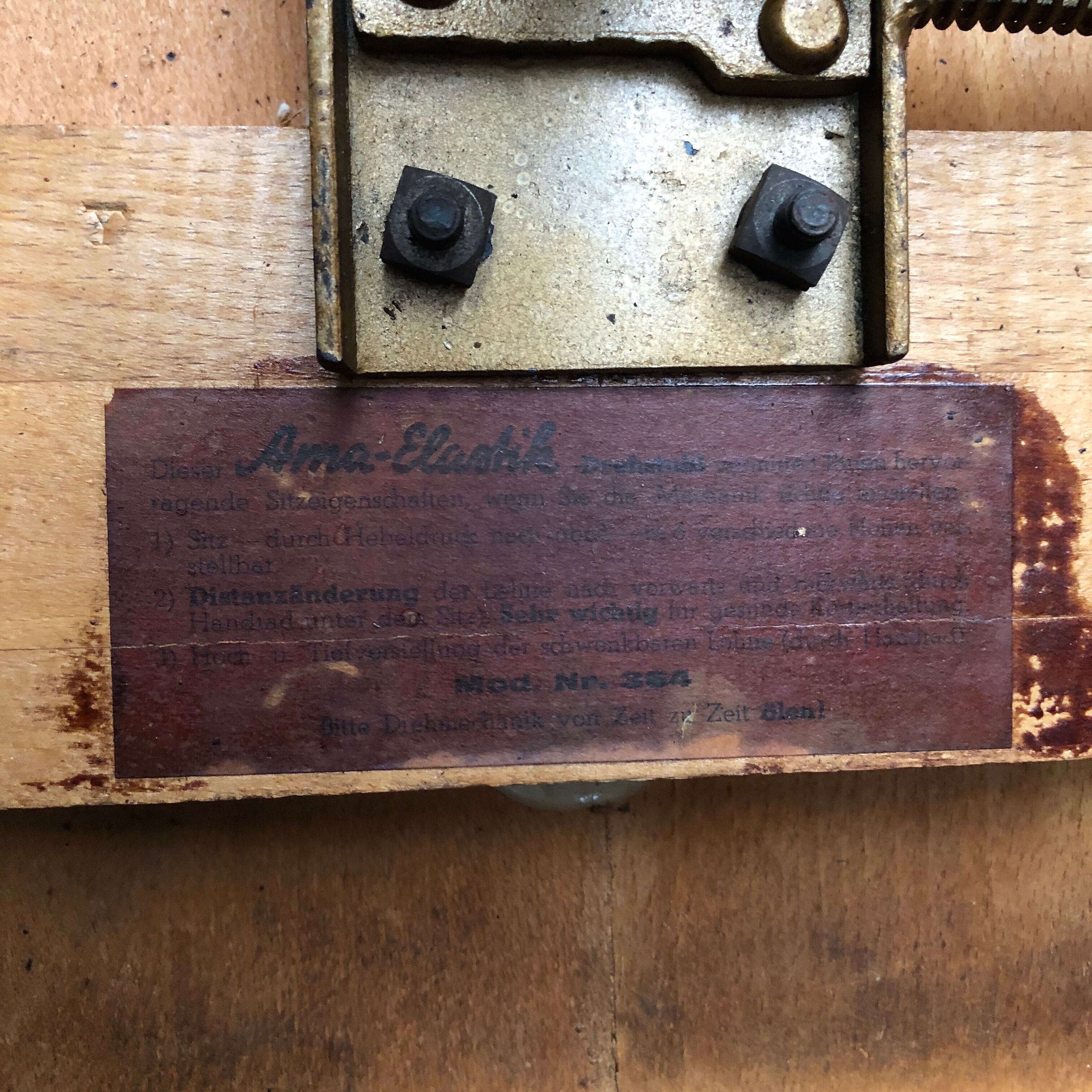 Old Ama Elastik atelier chair from the 1940