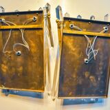 Pair of Kinkeldey wall lights, cut crystals, Germany, 1970