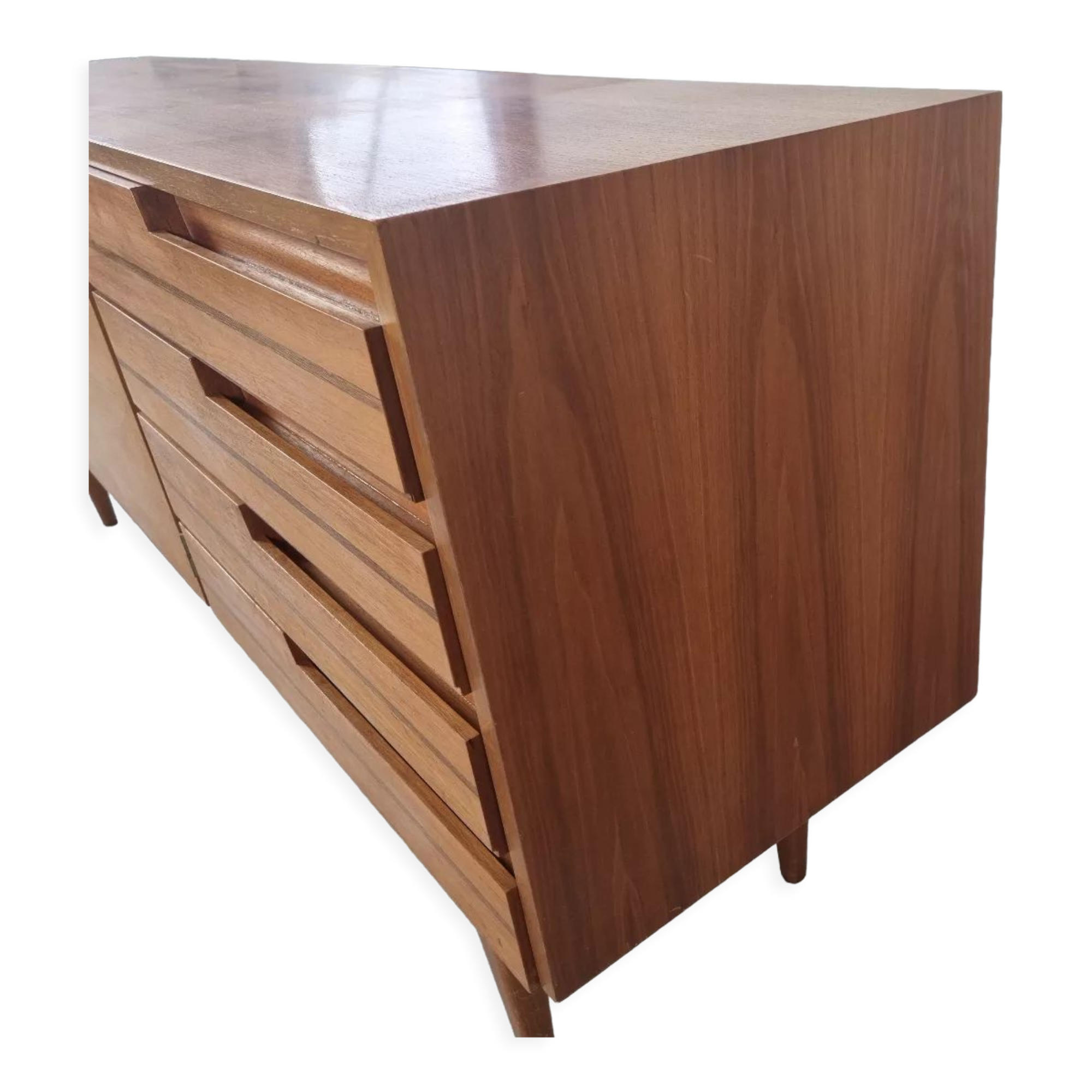 Scandinavian walnut sideboard, 60s