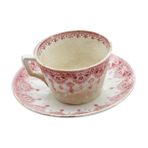 Tasse avec sous tasse digoin Sarreguemines
