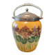 Art nouveau glass cookie jar