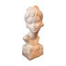 Plaster statue or bust of a young girl