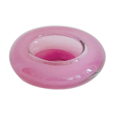 Vide-poches vintage en verre rose