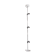 Floor lamp sky-earth Francesco by Goffredo Reggiani Italy 1974