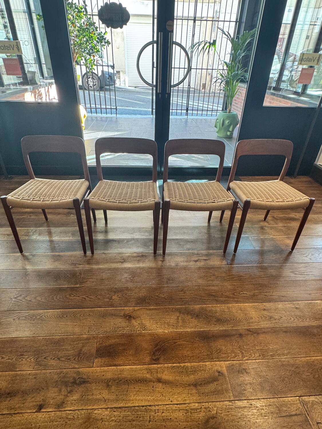 Set of 4 chairs by Niels Otto Moller