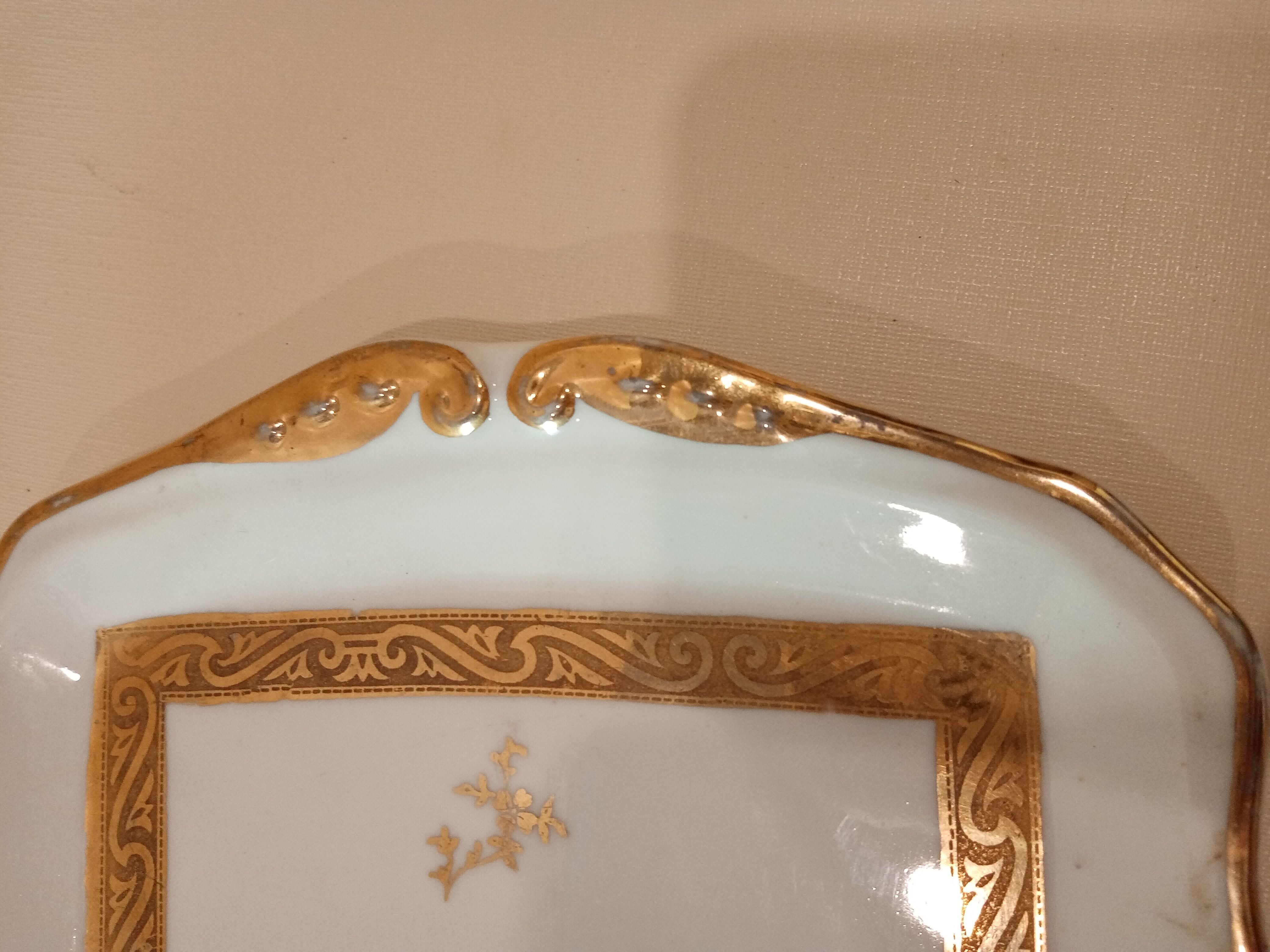 Limoges cake dish