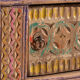Antique carved low cabinet with drawers in pine – Xinjiang, circa 1900