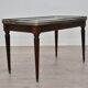 Antique Italian Carrara Marble, Mahogany, and Brass Coffee Table