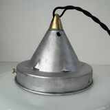 Vintage Art Deco opaline pendant light 28 cm