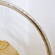 Hanging lamp brass and glass