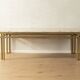 Elegant Hollywood Regency coffee table, marble and brass, 1970s