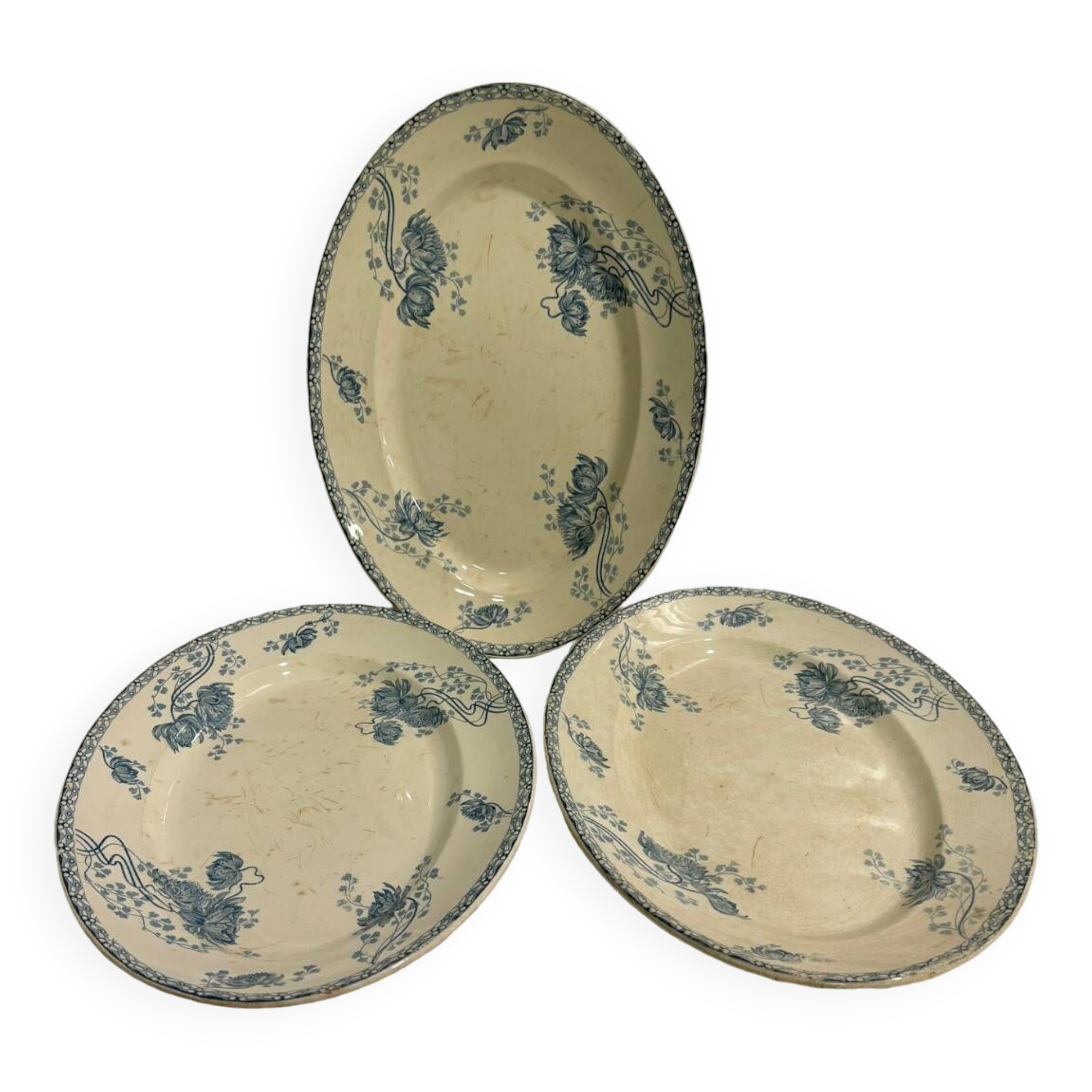 Plat ovale Sarreguemines Royat