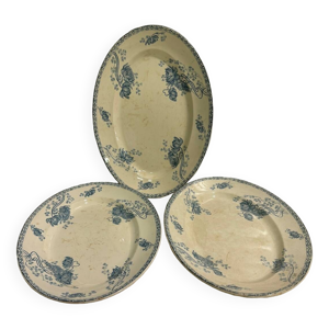 plat ovale Sarreguemines