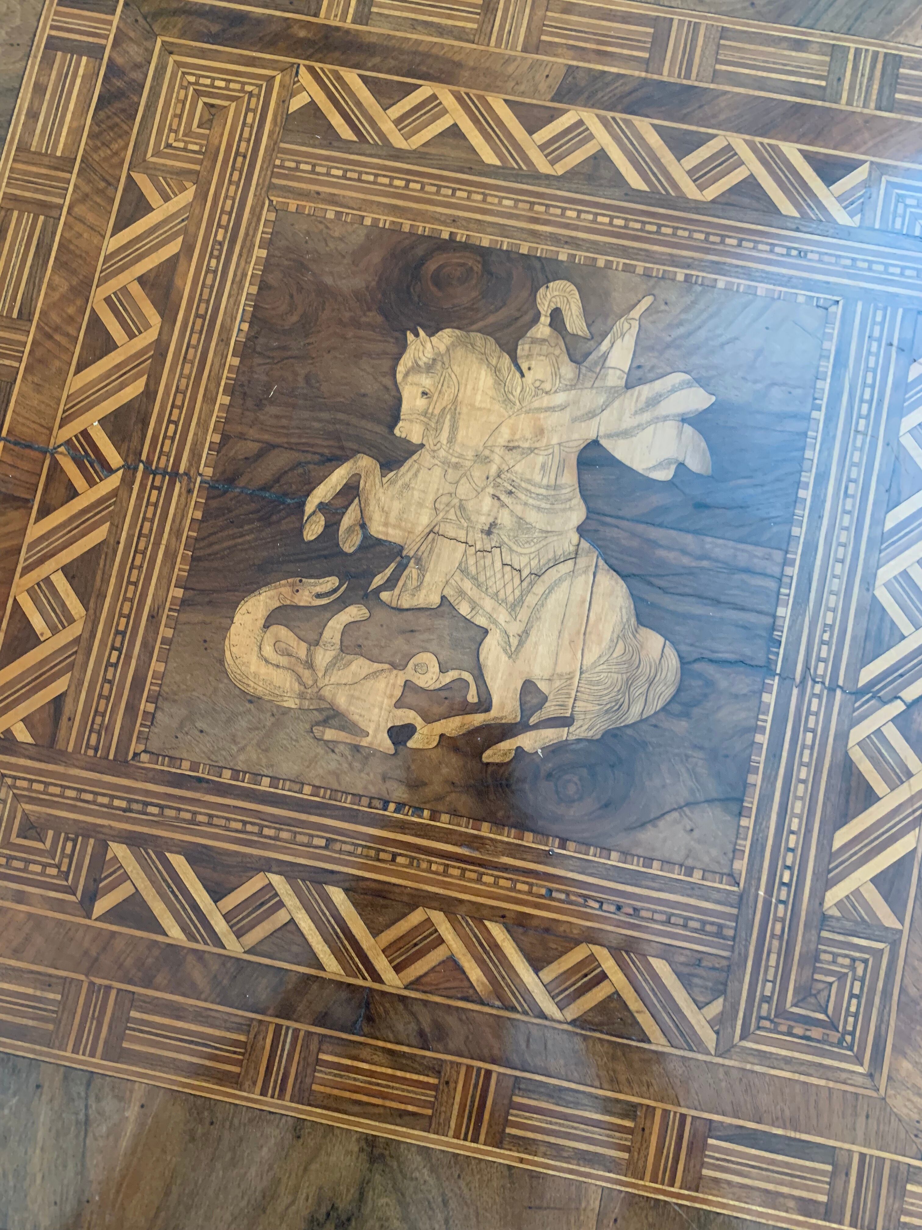 Marquetry table