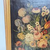 Painting, oil on canvas, Pair of Large Still Lifes with Flowers
