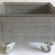 Metal storage box, Schafer Kasten, on wheels