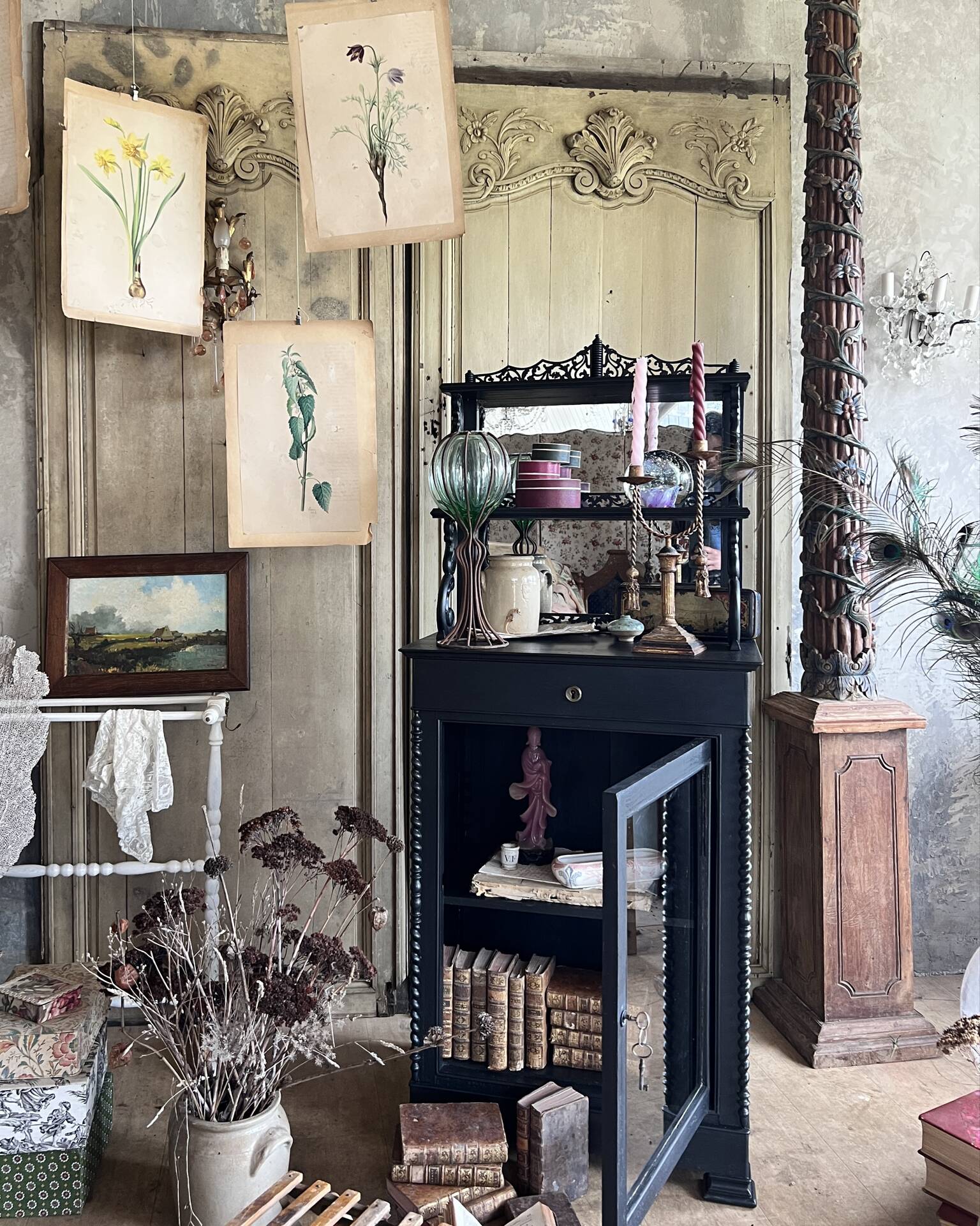 Antique display cabinet