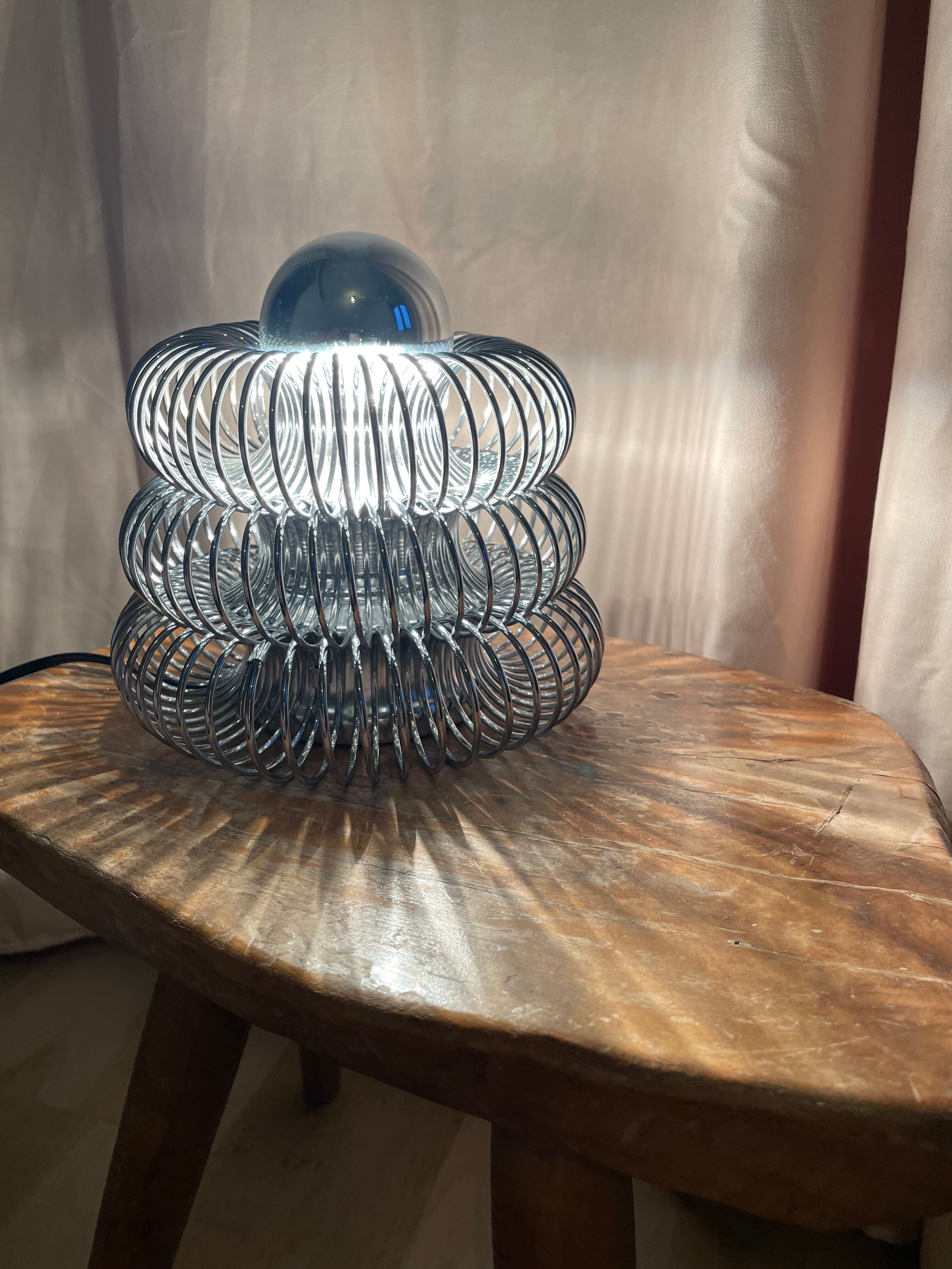 Philippe Rogier spring lamp for Oxar 1970s