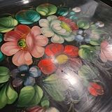 Painted sheet metal tray