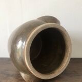 Brown glazed grease pot