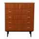 Scandinavian chest with double upper drawer