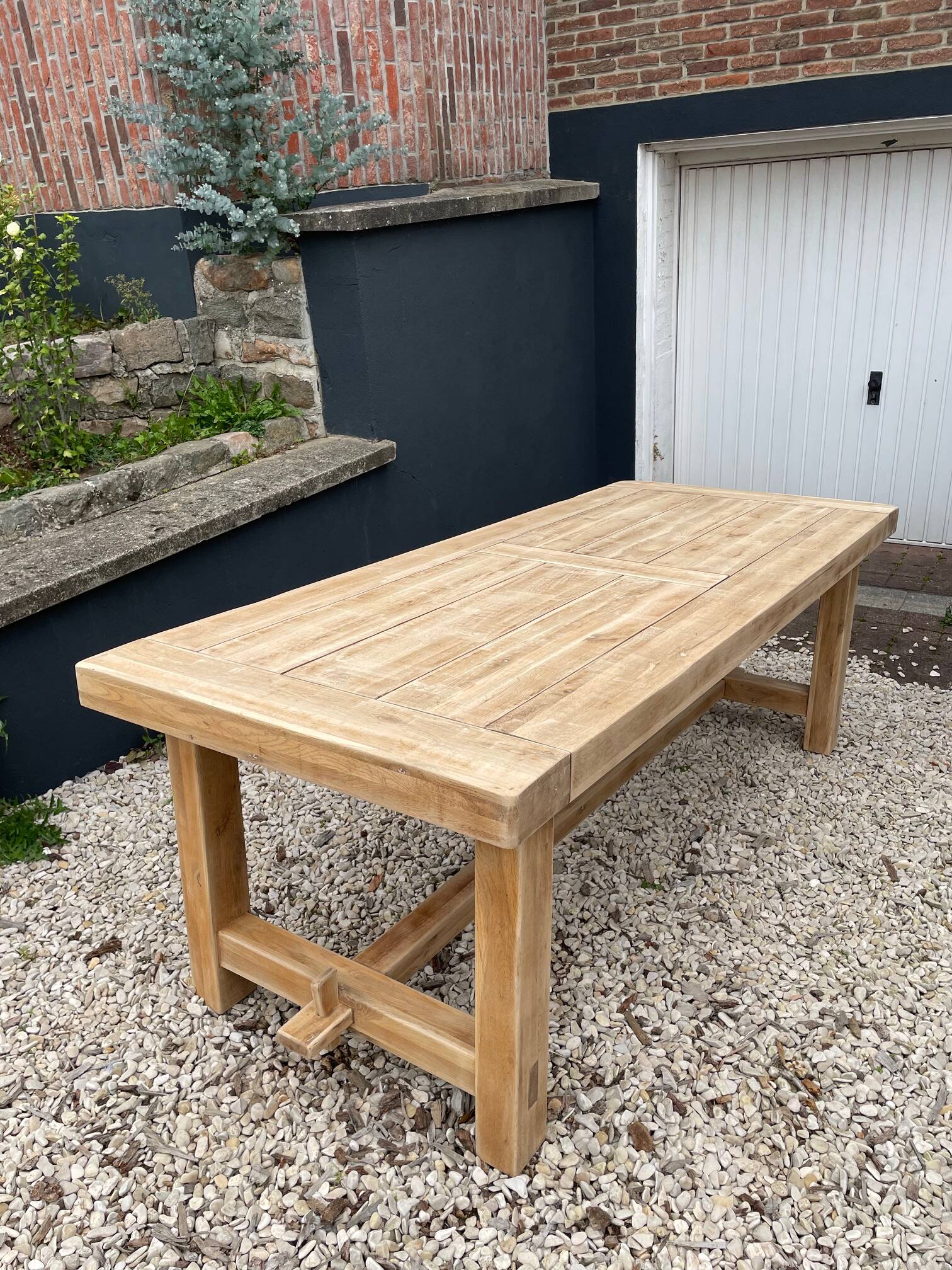 Solid oak farmhouse table