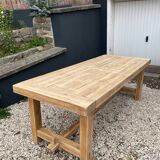 Solid oak farmhouse table