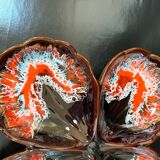 Ancien plat serviteur vintage style Vallauris - Années 70