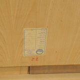 Fully renovated walnut folding dining table by Setona, 1950s