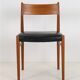High-quality “418” chair by Arne Vodder for Sibast / teak / genuine leather / Mid-Century Danish Modern design / 1960s