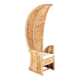 Large "palm" armchair in rattan