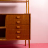 Vintage Mid Century wandkast door 'Jirak' voor 'Tatra'