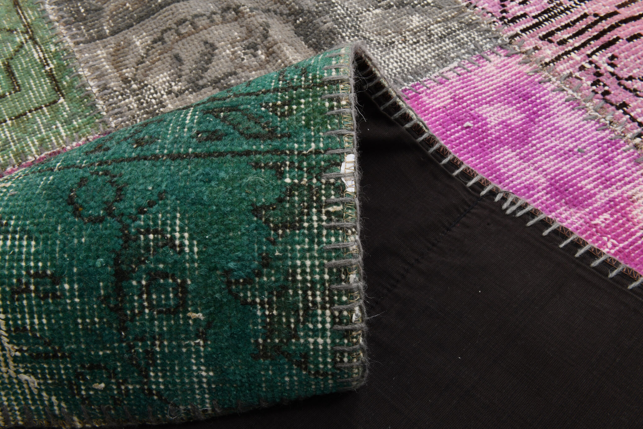 Distressed multicolor turkish rug 299x209 cm