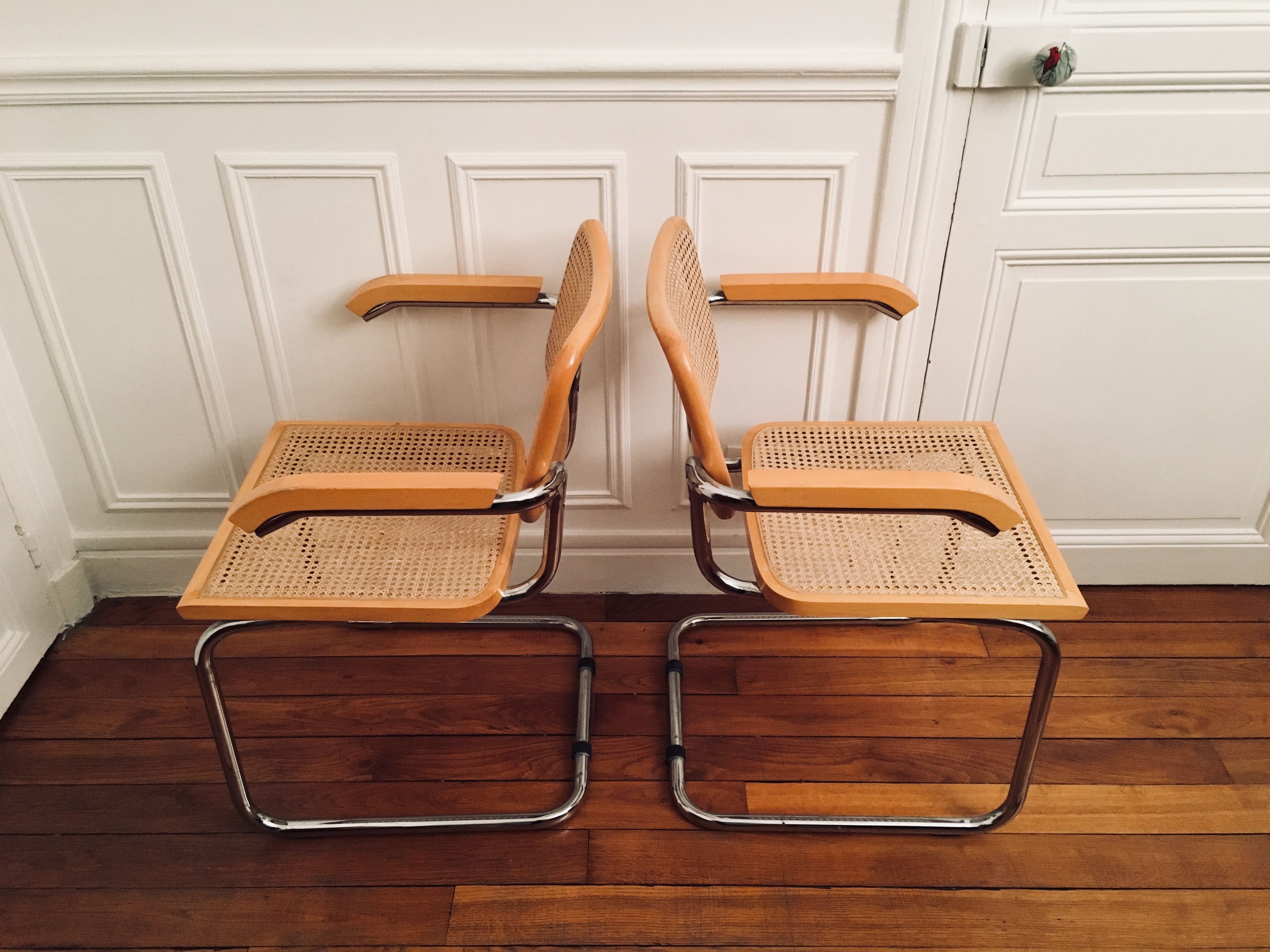 Paire de fauteuils Cesca B64 by Marcel Breuer